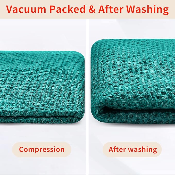 Homaxy 100% Cotton Waffle Weave Kitchen Dish Cloths, Ultra Soft Absorbent Quick - Image 7