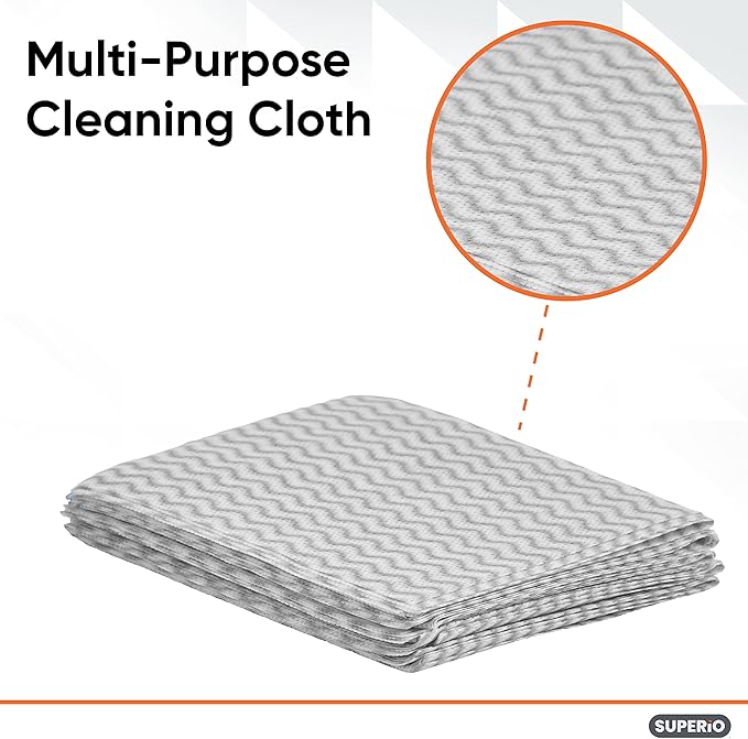 Superio Handy Wipes For Kitchen Multi-Purpose Heavy-Duty Reusable Cleaning - Image 2
