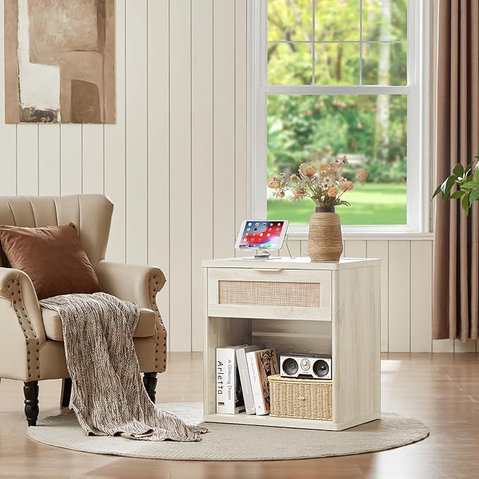 LEYAOYAO Rattan Nightstands Set of 2 - Image 6