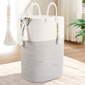 Woven Laundry Basket for Clothes, 80L Large Rectangle Laundry Hampers by WENMER