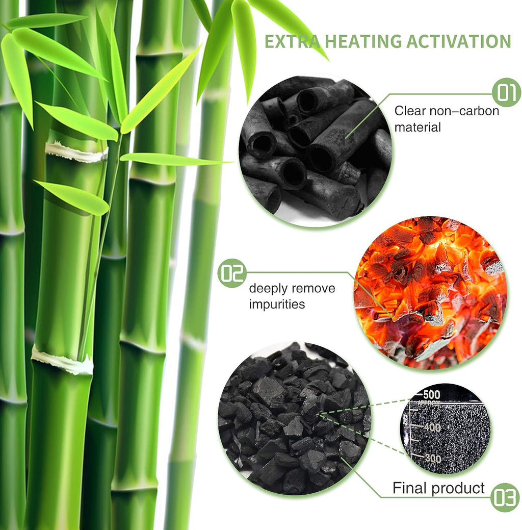 Bamboo Charcoal Air Purifying Bag, Activated Charcoal Odor Absorber