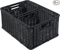 HOONEX Large Wicker Baskets for Storage, Woven Plastic by HOONEX