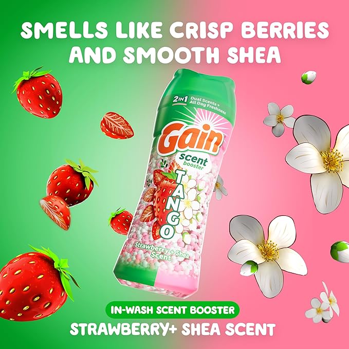 Gain Tango 2-in-1 Laundry Scent Booster Beads, Strawberry and Shea Scent - Image 3