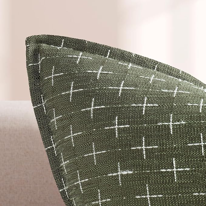 ZWJD 12x20 Pillow Covers Set of 2 Soft Polyester Textured Lumbar Pillow Covers - Image 2