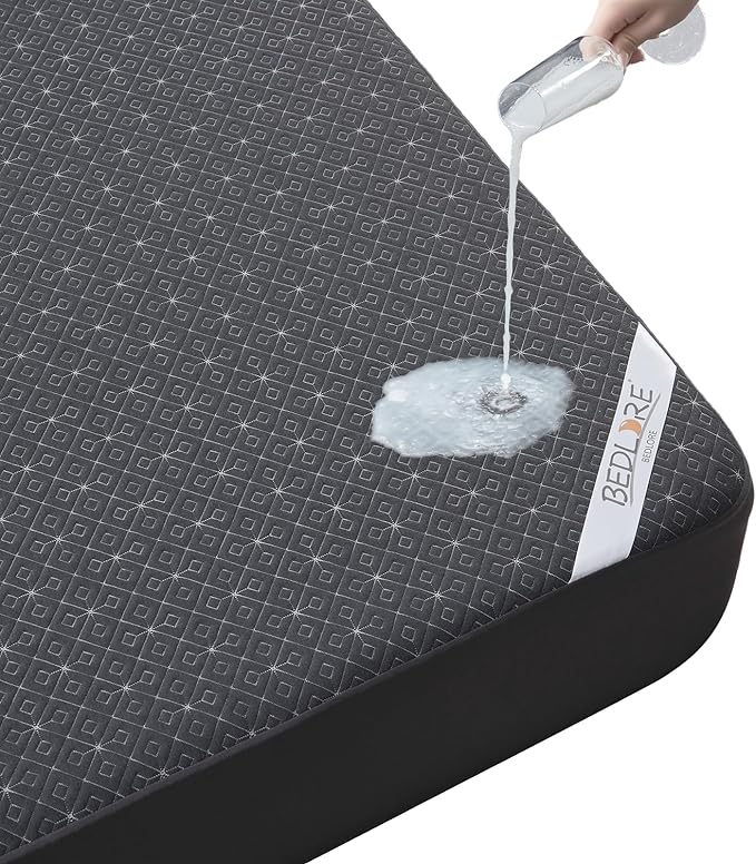 BEDLORE Twin Mattress Protector, Waterproof Noiseless Mattress Cover - Image 9