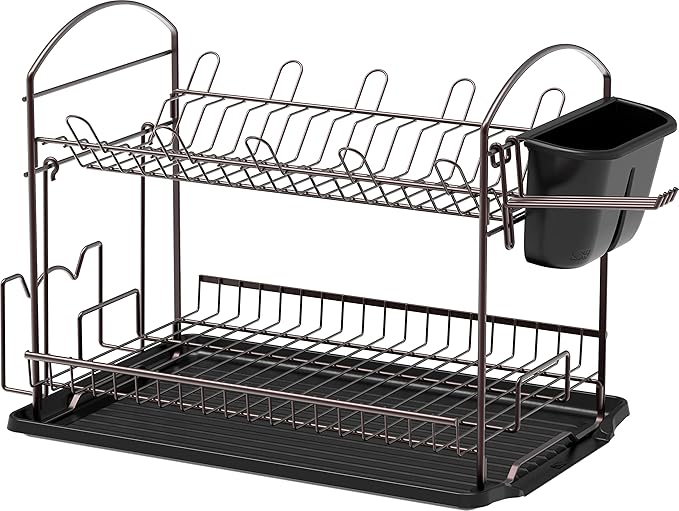 SIMPLE HOUSEWARE 2-Tier Dish Rack - Image 2