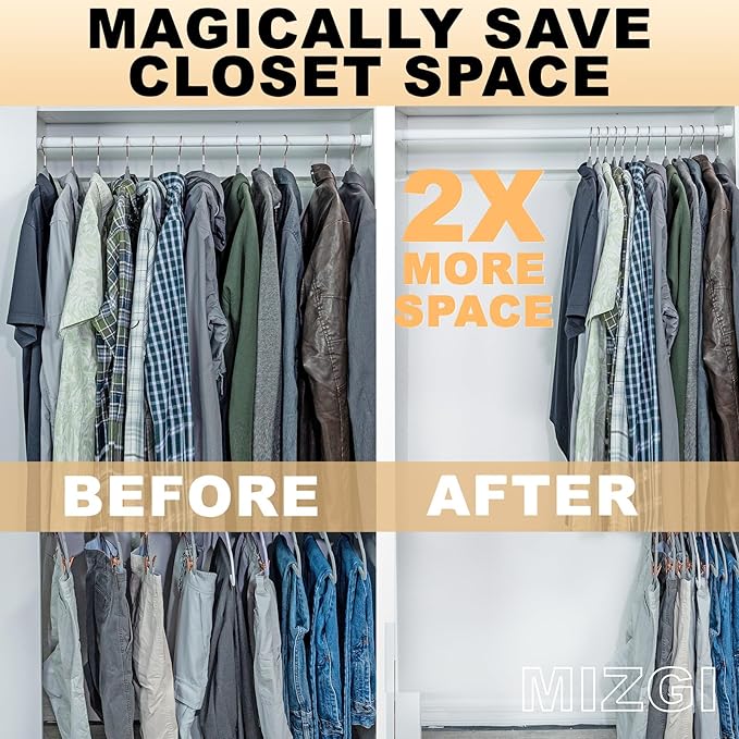 MIZGI 50 Pack Gray Velvet Hangers - Image 8