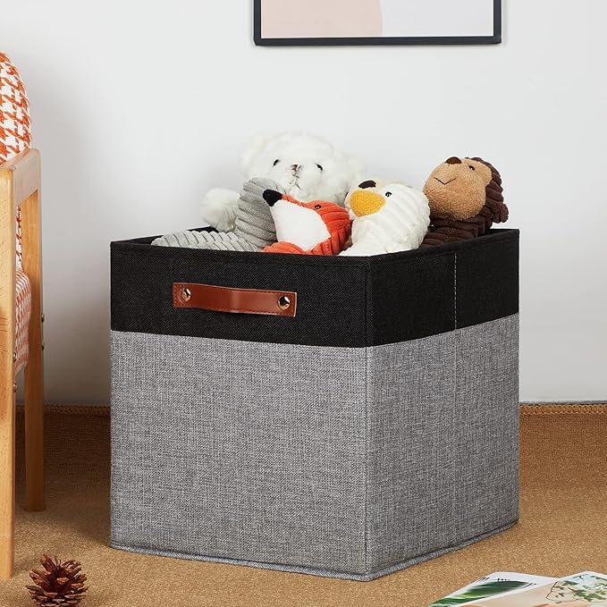 DULLEMELO 13x13 Storage Cubes, Collapsible Sturdy Cube Storage Bins - Image 4
