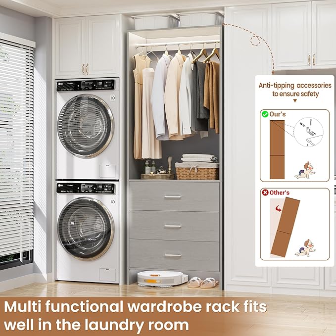 Aheaplus 2FT Closet System - Image 6