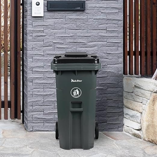 32 Gallon Trash Can Lid Outdoor Trash Can - Image 4