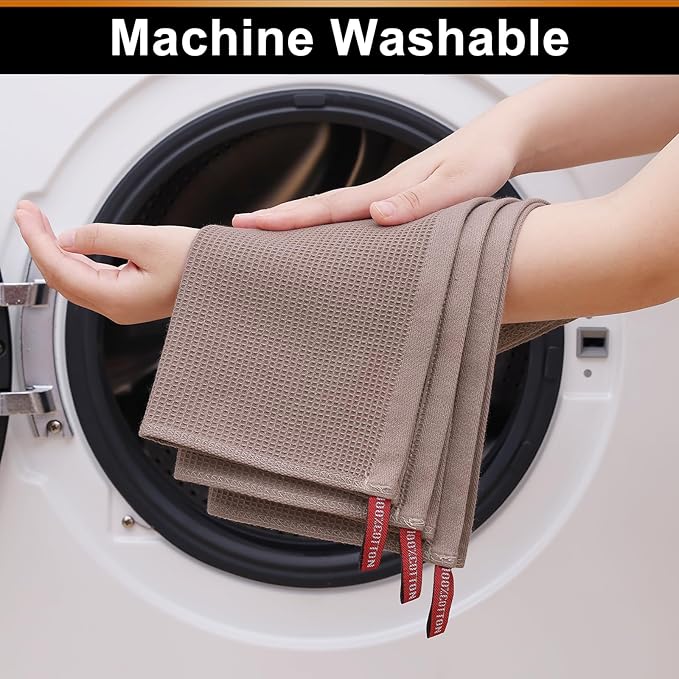 Homaxy 100% Cotton Waffle Weave Kitchen Towels - Image 5