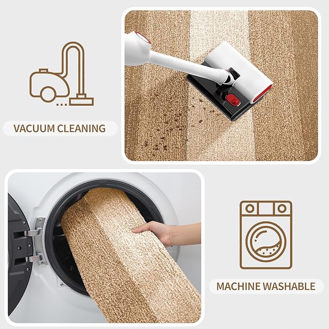 Kitinjoy Indoor Outdoor Door Mat, 40x32 Non-Slip Absorbent Dirt Trapper - Image 5