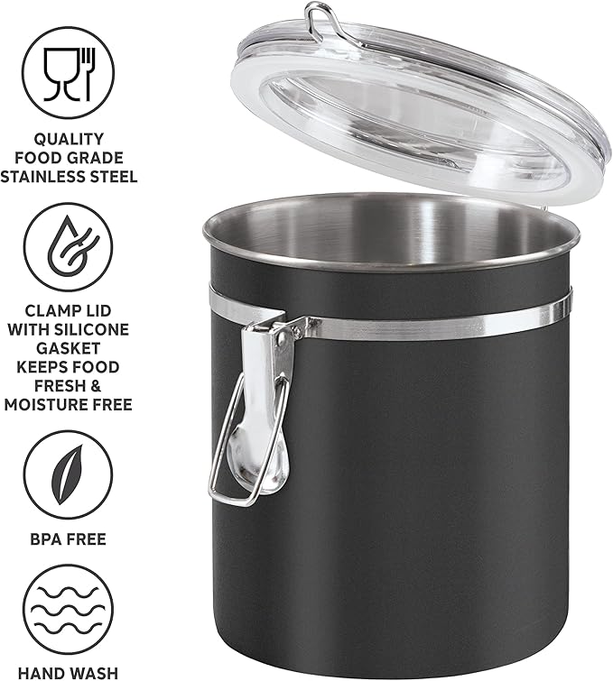 Oggi Stainless Steel Kitchen Canister 36 fl oz, Food Storage, Pantry Storage. - Image 3
