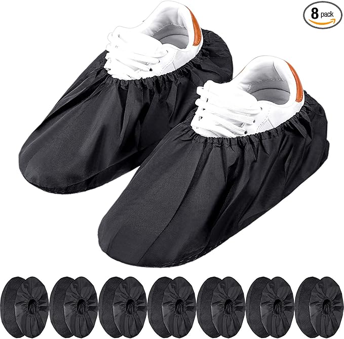 Frienda 8 Pairs Non Slip Reusable Shoe Covers Waterproof Boot Covers by Frienda
