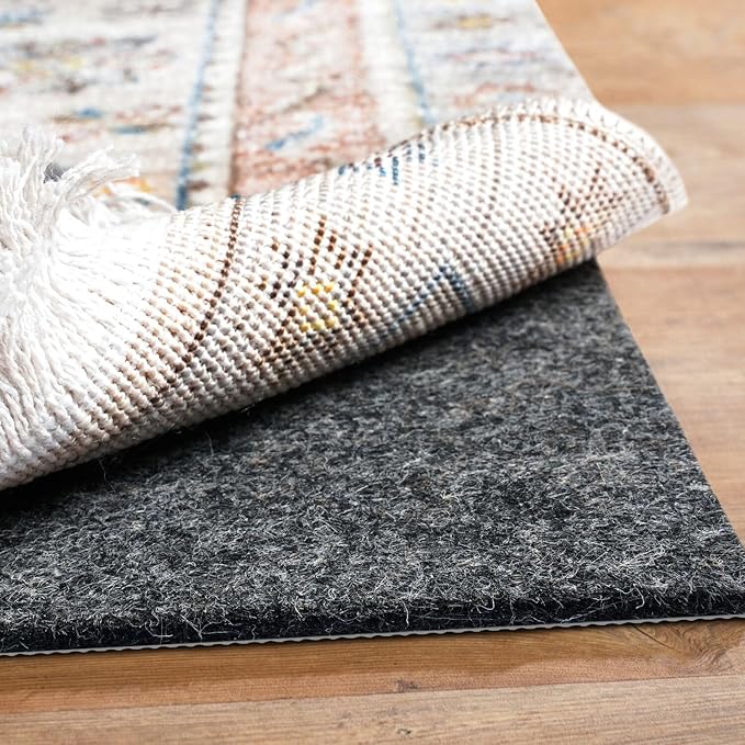 BAGAIL Felt and Natural Rubber Backing Rug Pads 1/8” Thick, 2 x 4 Ft Non Slip by BAGAILBASICS