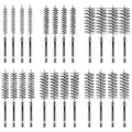 24 pcs Bore Brush for Drill, Stainless Steel Wire Cleaning Brush Set, Abrasive by AOKLIT