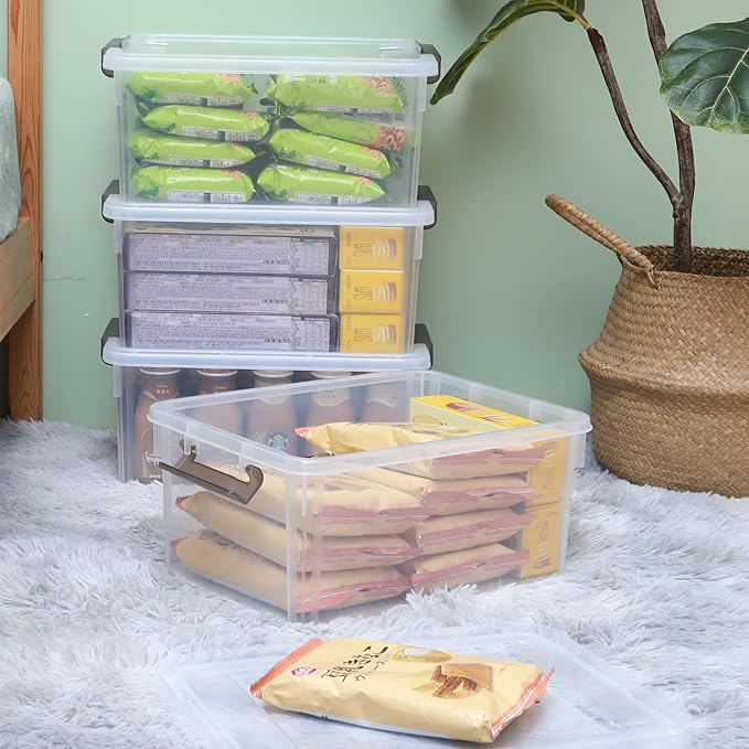 Citylife 6 Packs 17 QT Plastic Storage Bins - Image 2
