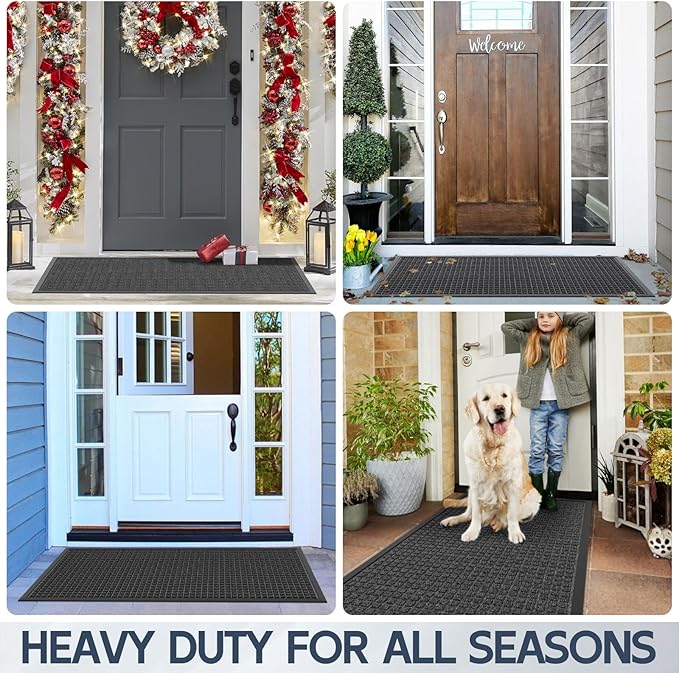 Indoor Outdoor Front Door Mats, Garage Entrance, Stain and Fade Resistant - Image 7