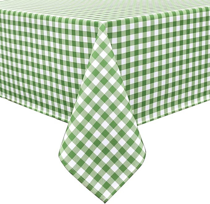 Waterproof Checkered Tablecloth Fabric by Essifunia