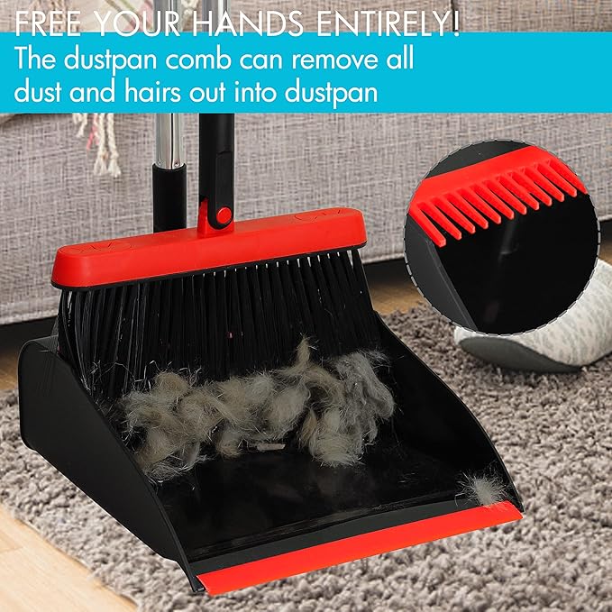 PHYEX 2-Pack Broom and Dustpan Combo Set, - Image 6