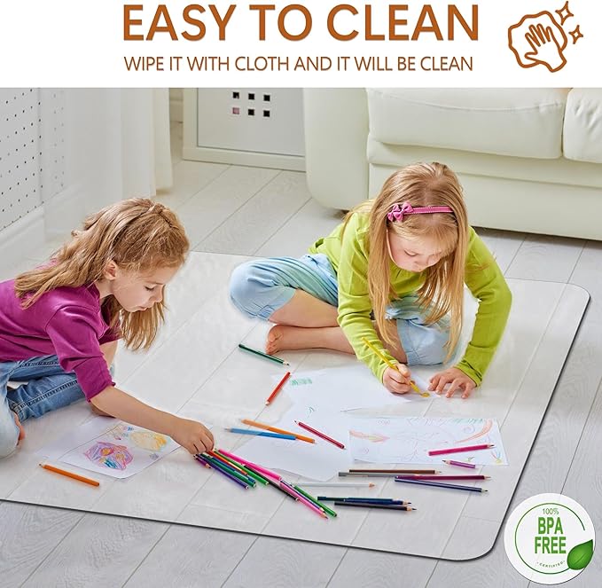 Large Office Chair Mat for Hardwood Floor- 48'' x 60'' Clear Chair Mat for Hard - Image 7