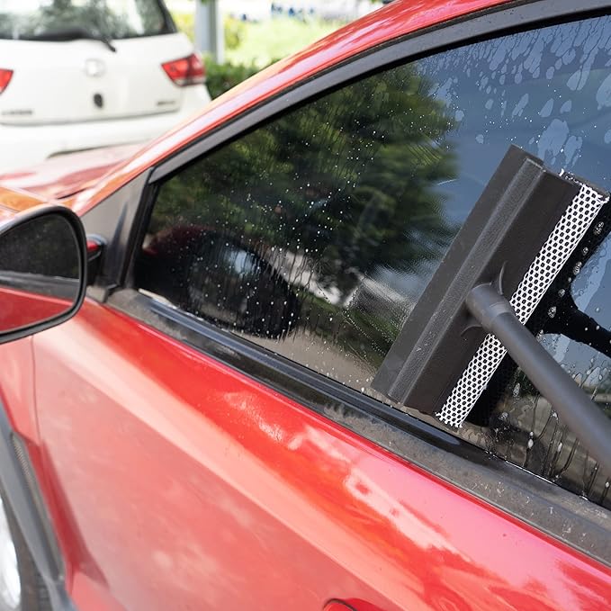 Matthew All Purpose Window Squeegee w/Premium Microfiber Cloth 3Pcs, Car - Image 5