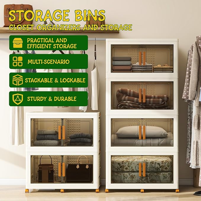 4 Tier Extra Large Stackable Storage Bins - Image 3