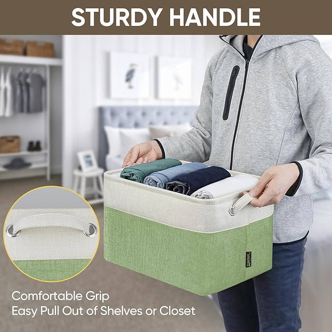 BALEINE 3 Pack Fabric Storage Bins - Image 8