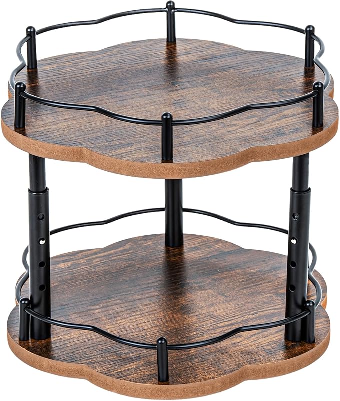 Lazy Susan Spice Rack Organization by SNTD