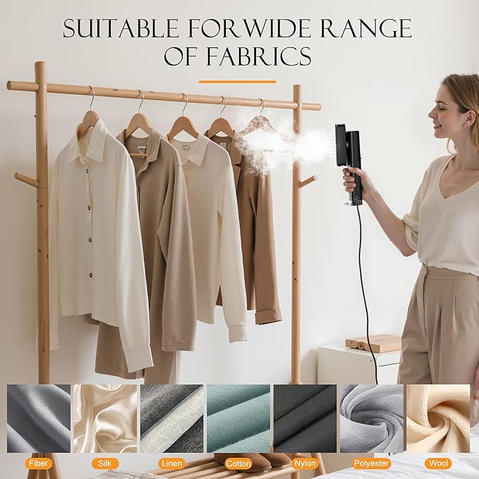 Steamer for Clothes, Portable Handheld Garment Steamer for Fabric Wrinkles - Image 7