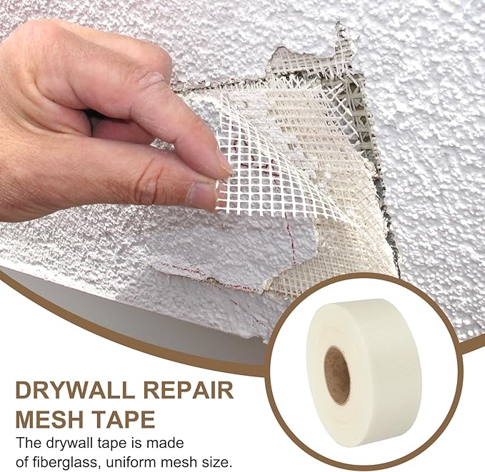 PATIKIL Drywall Repair Mesh Tape, 3 inch x 328 ft Fiberglass Repair Patch - Image 5