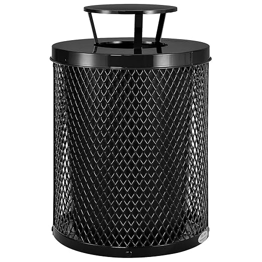Global Industrial Outdoor Diamond Steel Trash Can by GlobalIndustrial