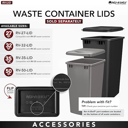 Rev-A-Shelf Double Pullout Trash Can - Image 8
