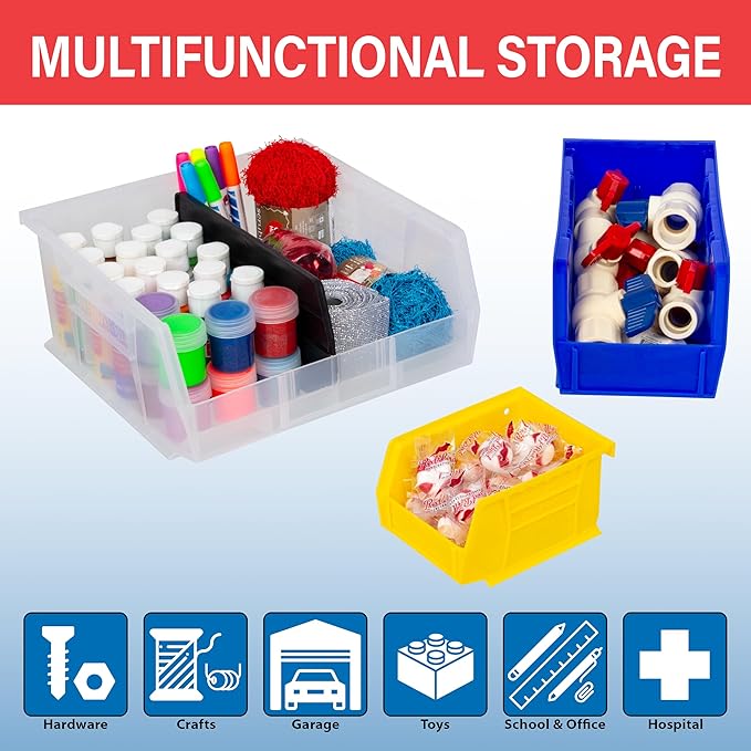Akro-Mils 30210 AkroBins Plastic Storage Bins, Space-Saving Stackable Bins - Image 3