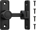 Barn Door Privacy Latch, 90°/180° Swing Slide Lock, Zinc-Alloy, Adhesive or by RETRIN