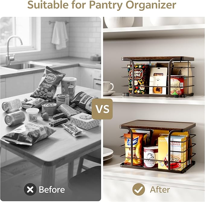 2 Pack Extra Large Pantry Baskets - Image 5