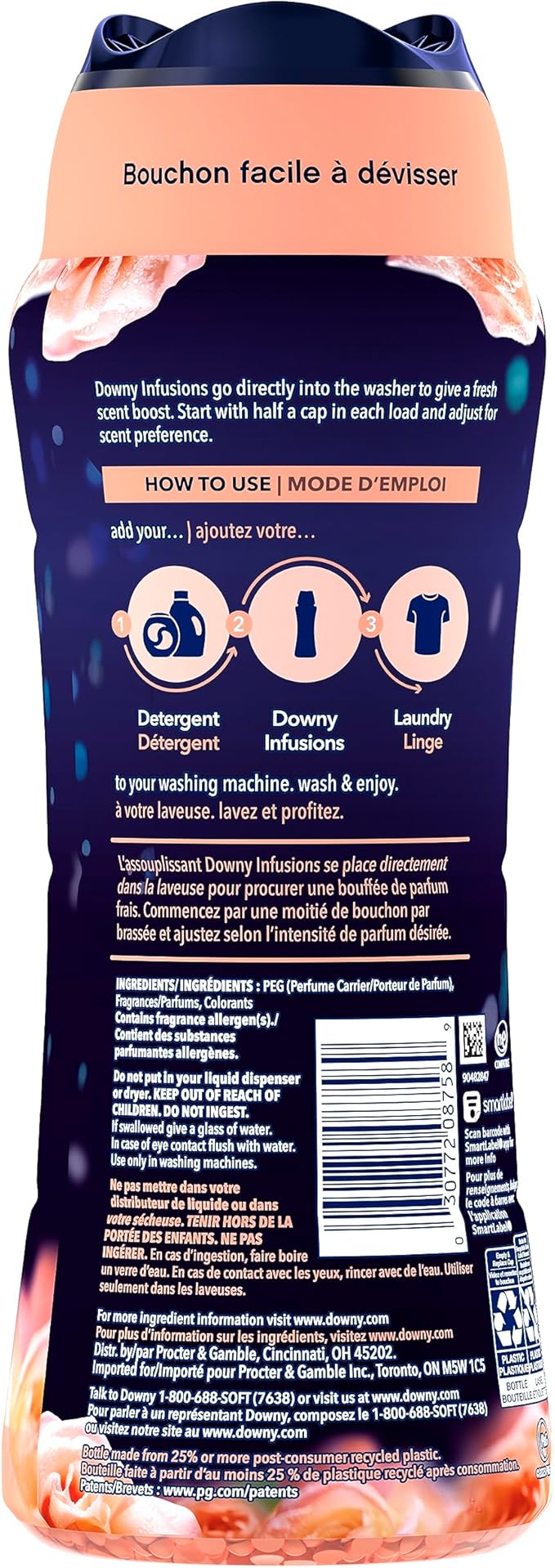 Downy Infusions In-Wash Laundry Scent Booster Beads, Sparkling Amber and Rose - Image 2