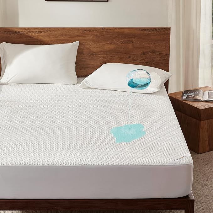 BEDLORE King Mattress Protector, Waterproof Noiseless Mattress Cover by Bedlore