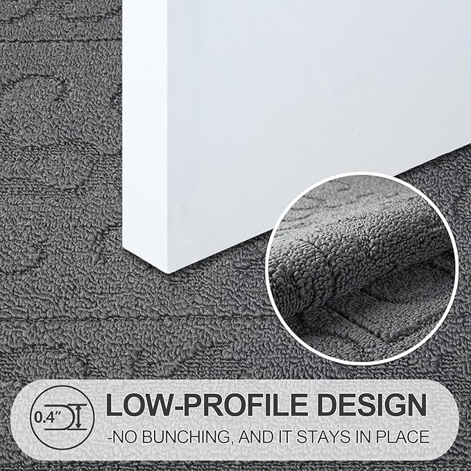 FONEYI Indoor Door Mat 36" x 59", Dirt Trapper Door Mats Non-Slip Entryway Rugs - Image 3