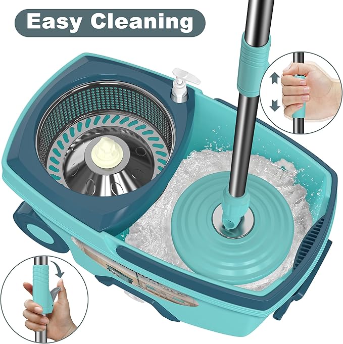Spin Mop and Bucket System, Mop and Bucket - Image 2