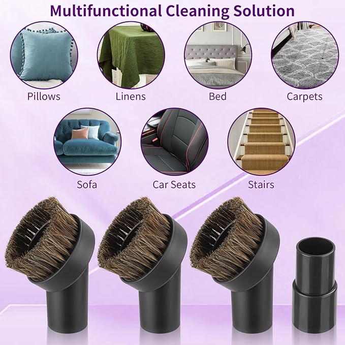 4 Pcs 25mm Horsehair Round Brush Vacuum Brush Attachment - Image 6