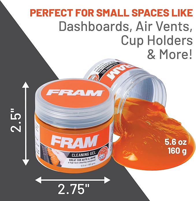 FRAM FEK40007AM Cleaning Gel for Car, Interior Cleaning Slime for Bike - Image 8
