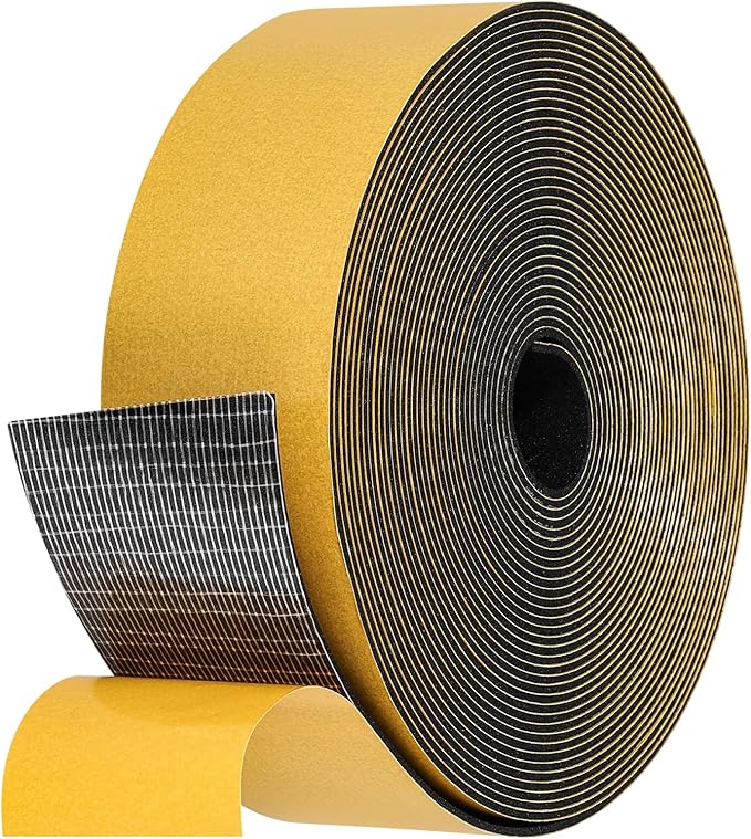 32Feet Weather Stripping Seal for Door Window, High Density Foam Tape, by Amzjjle