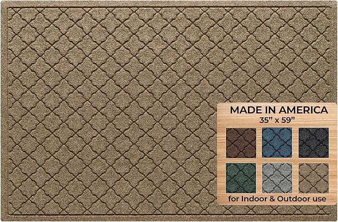 WaterHog Heavy Duty Doorway Mat, Made in USA, Durable & Skid-Resistant Entryway by BungalowFlooring