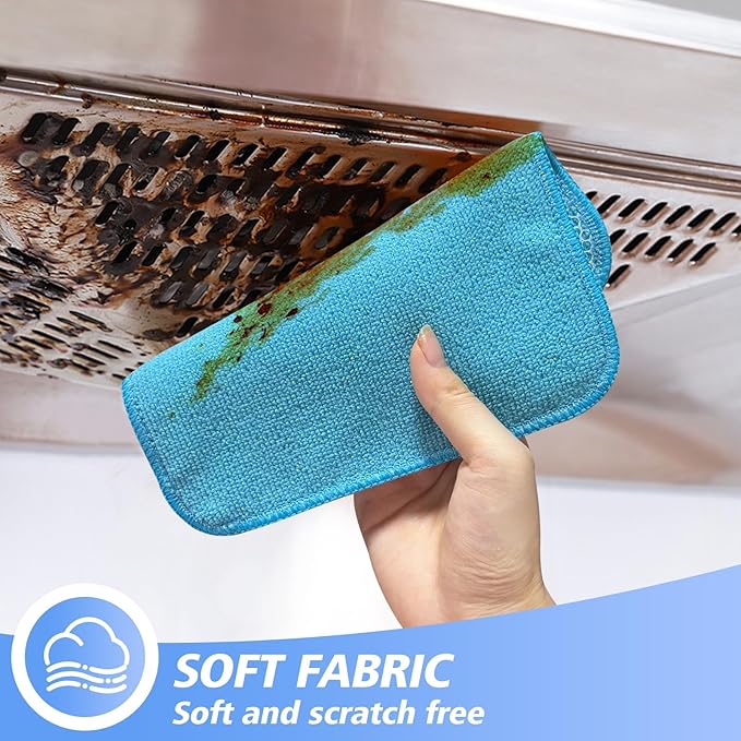 KinHwa Kitchen Washcloths for Dishes Absorbent Microfiber Dish Cloths Quick Dry - Image 7