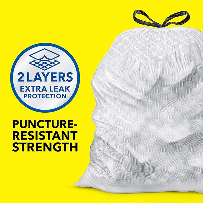 Glad ForceFlex Tall Kitchen Drawstring Trash Bags, 13 Gal, Fragrance Free - Image 2