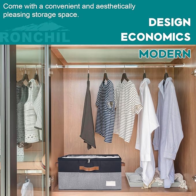 Shoe Organizer for Closet, Foldable Shoe Storage Bins - Image 6