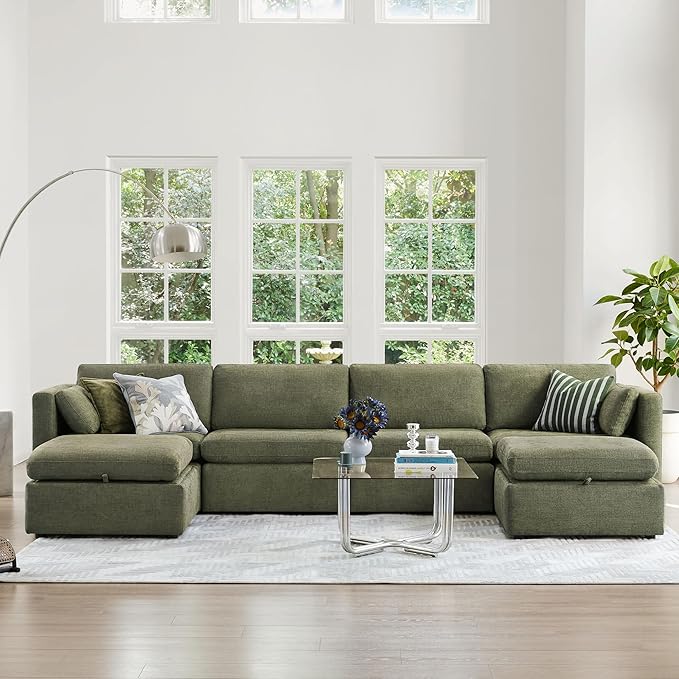 CHITA Oversized Modular Sectional Sofa, FSC Certified U Shaped Couch - Image 3