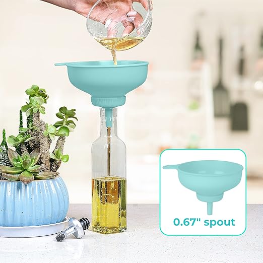 Wide Mouth Kitchen Funnel, Food Grade Plastic Cooking Canning Funnel - Image 7