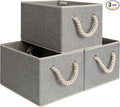 StorageWorks Storage Baskets for Shelves, Foldable Fabric Closet Storage Bins by StorageWorks